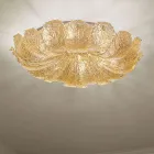 Loftslampe i venetiansk glas og hvidmetal Fremstillet i Italien - Artemide Viadurini