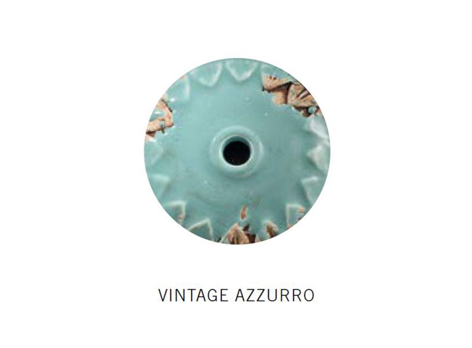 Industriel loftslampe 2 spots i jern og håndlavet keramik - Loft Viadurini