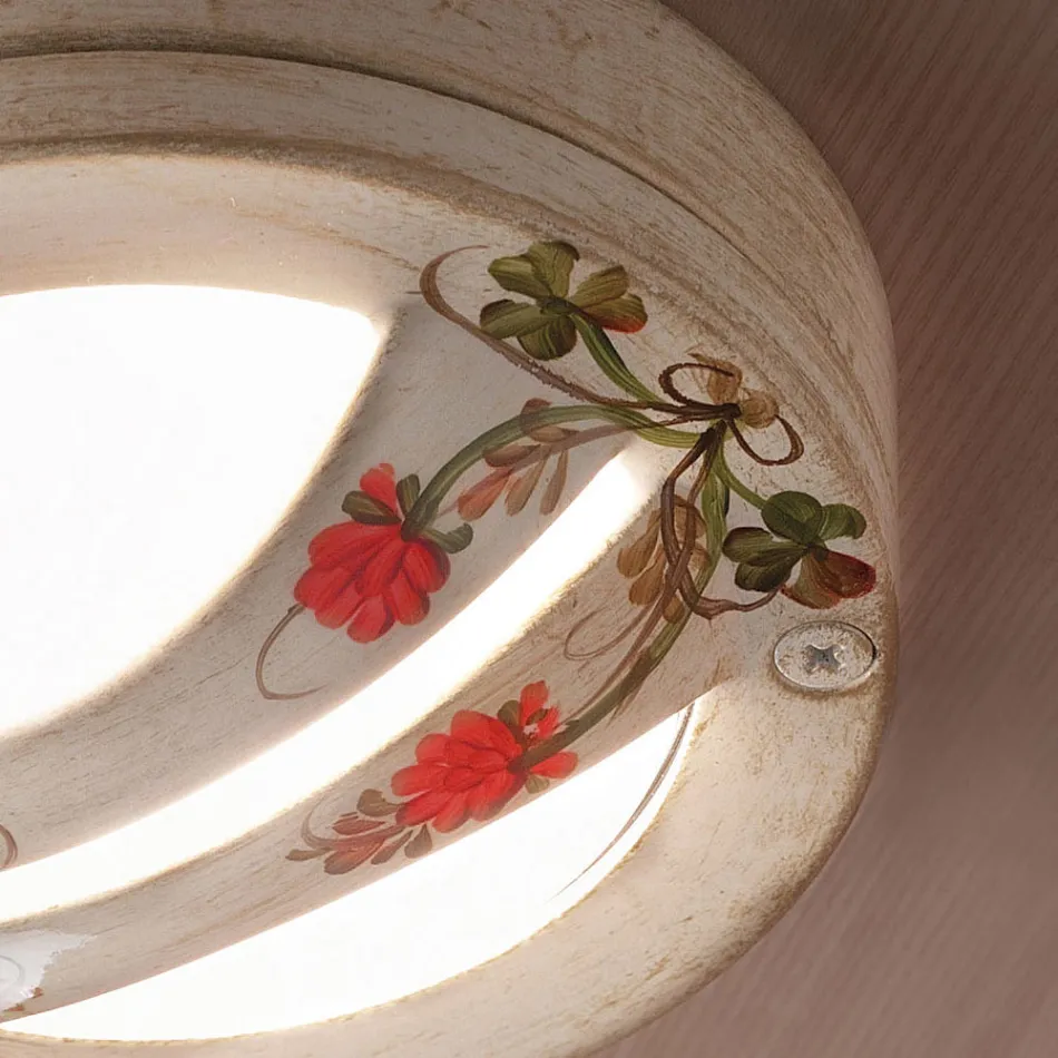 Loft- eller væglampe til udendørs i håndmalet aluminium - Brindisi Viadurini