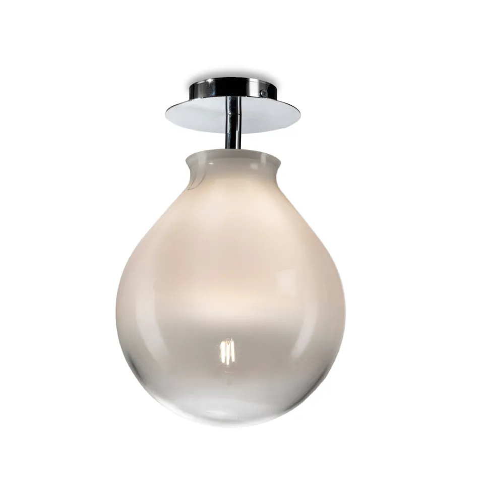 Lille loftslampe i forskellige venetianske glasfinisher fremstillet i Italien - Iride Viadurini