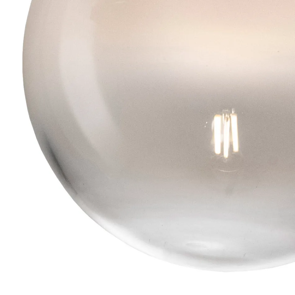 Lille loftslampe i forskellige venetianske glasfinisher fremstillet i Italien - Iride Viadurini