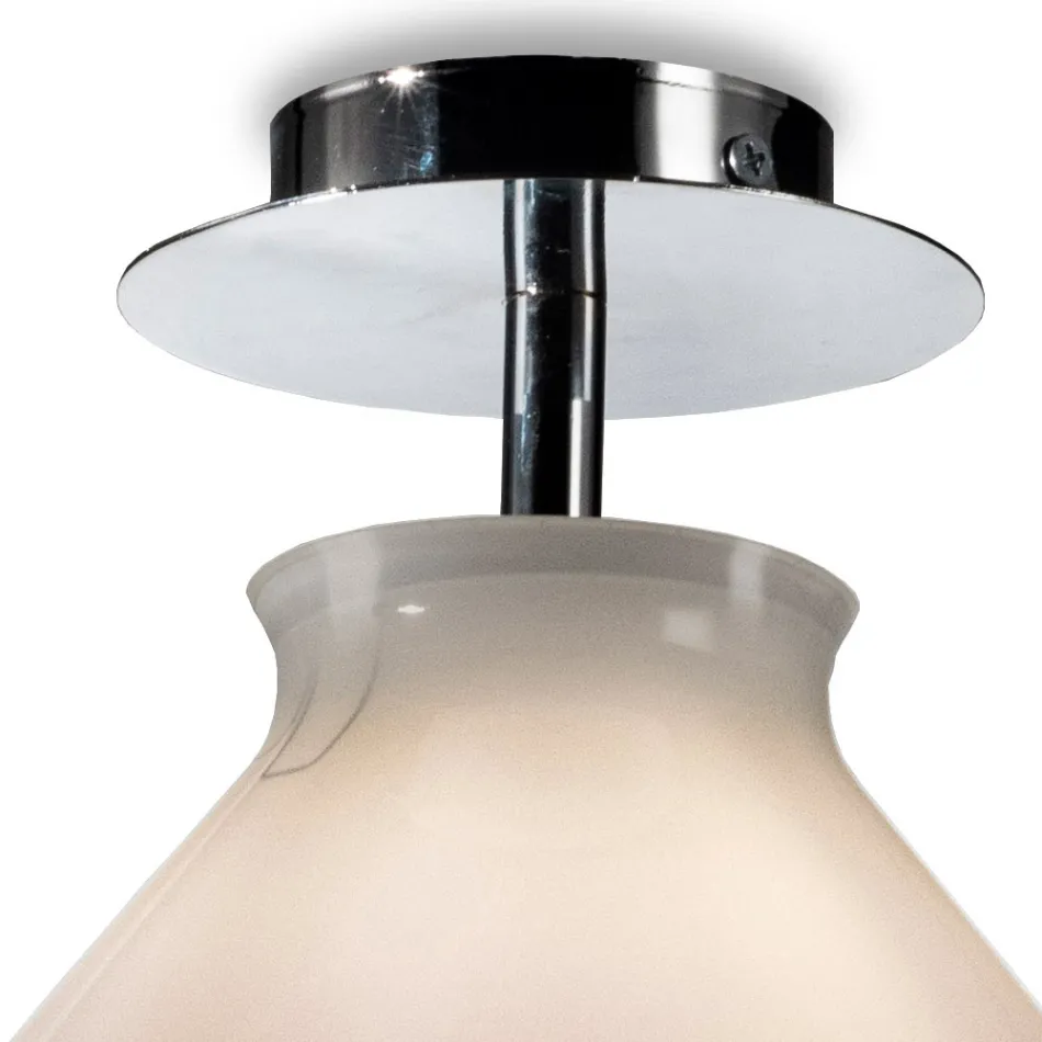 Lille loftslampe i forskellige venetianske glasfinisher fremstillet i Italien - Iride Viadurini