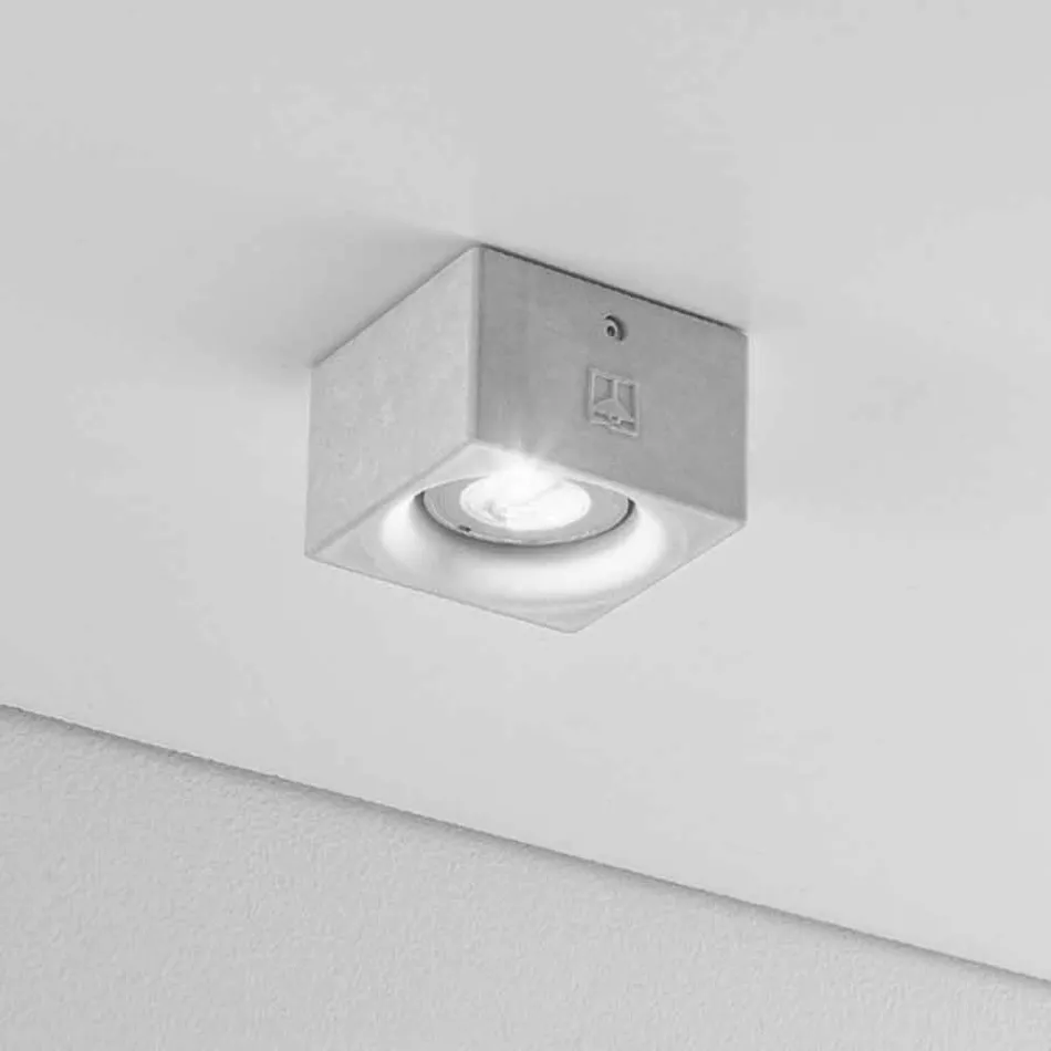 moderne firkantede loft gips eller beton design Nadir Viadurini