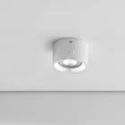 Led runde loftslampe lavet af beton eller gips Nadir 8 Aldo Bernardi Viadurini