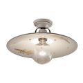 Round loftslampe dekoreret keramiske loft Ferroluce