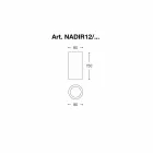 Rund loft gips og cement Nadir 12 Aldo Bernardi Viadurini