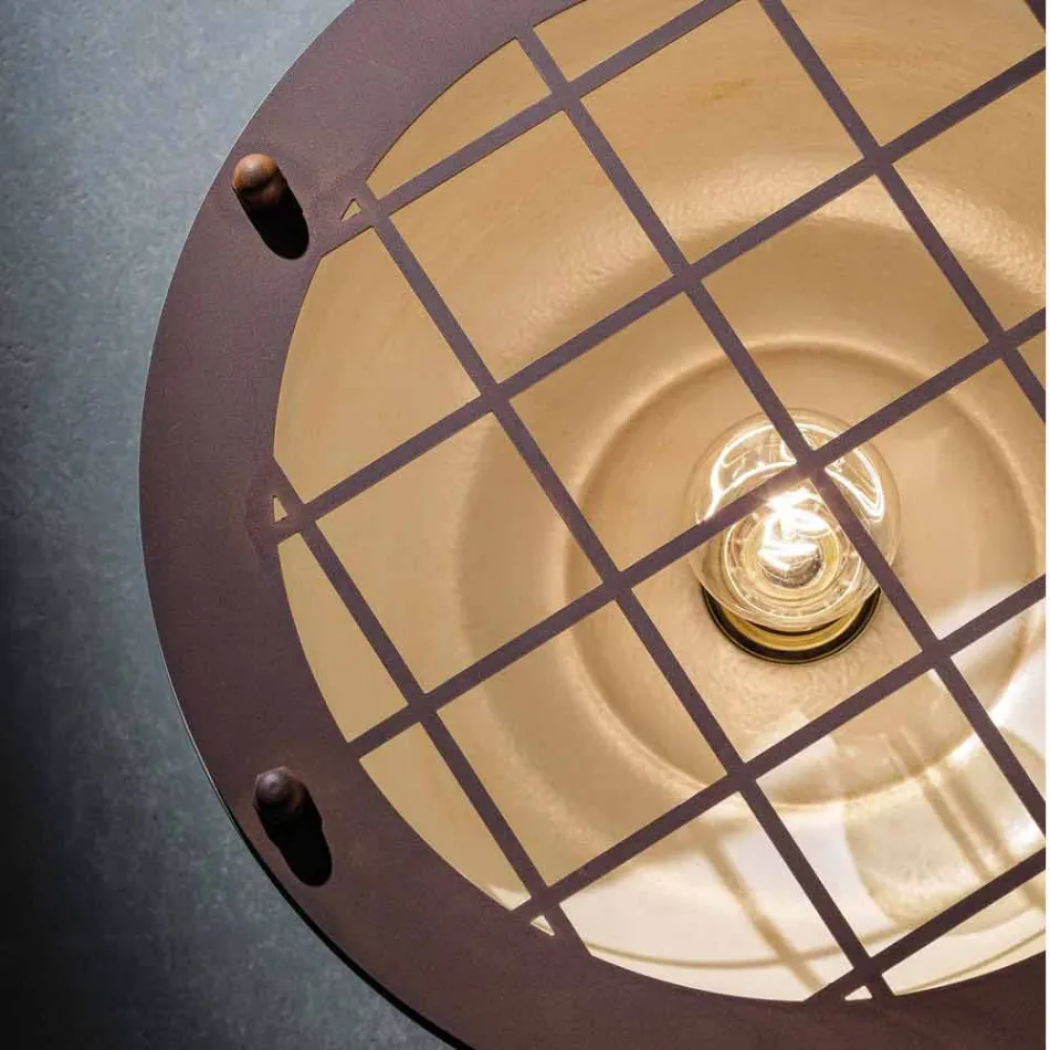 Loft nautiske stil keramik med gitter Mary Ferroluce Viadurini