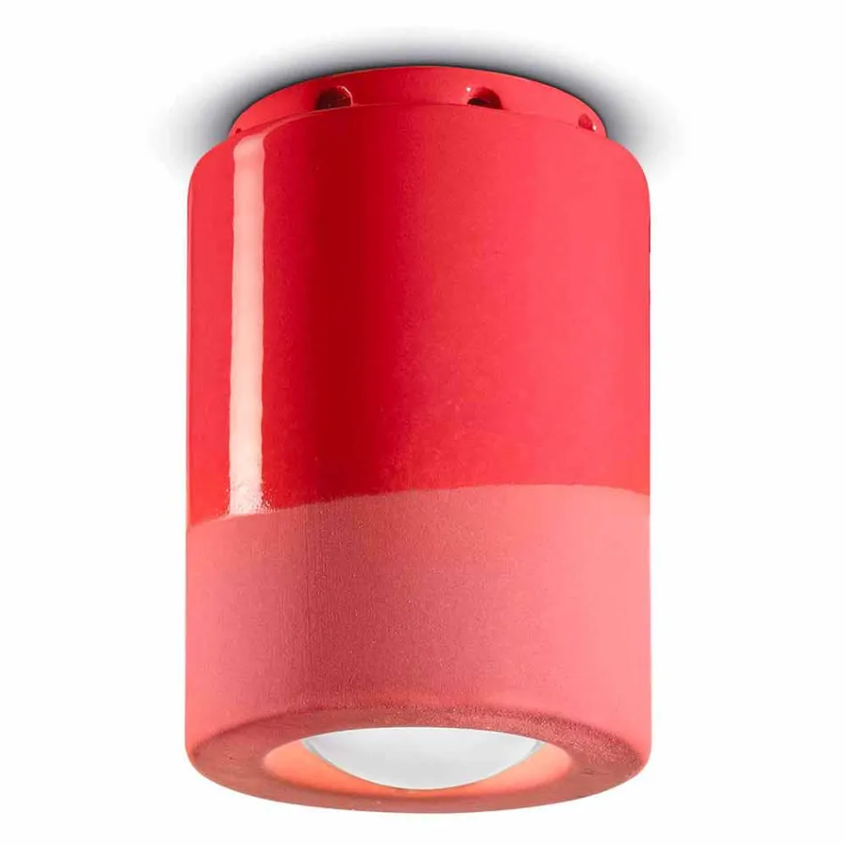 Vintage loftlampe i keramik fremstillet i Italien - Ferroluce Pi Viadurini