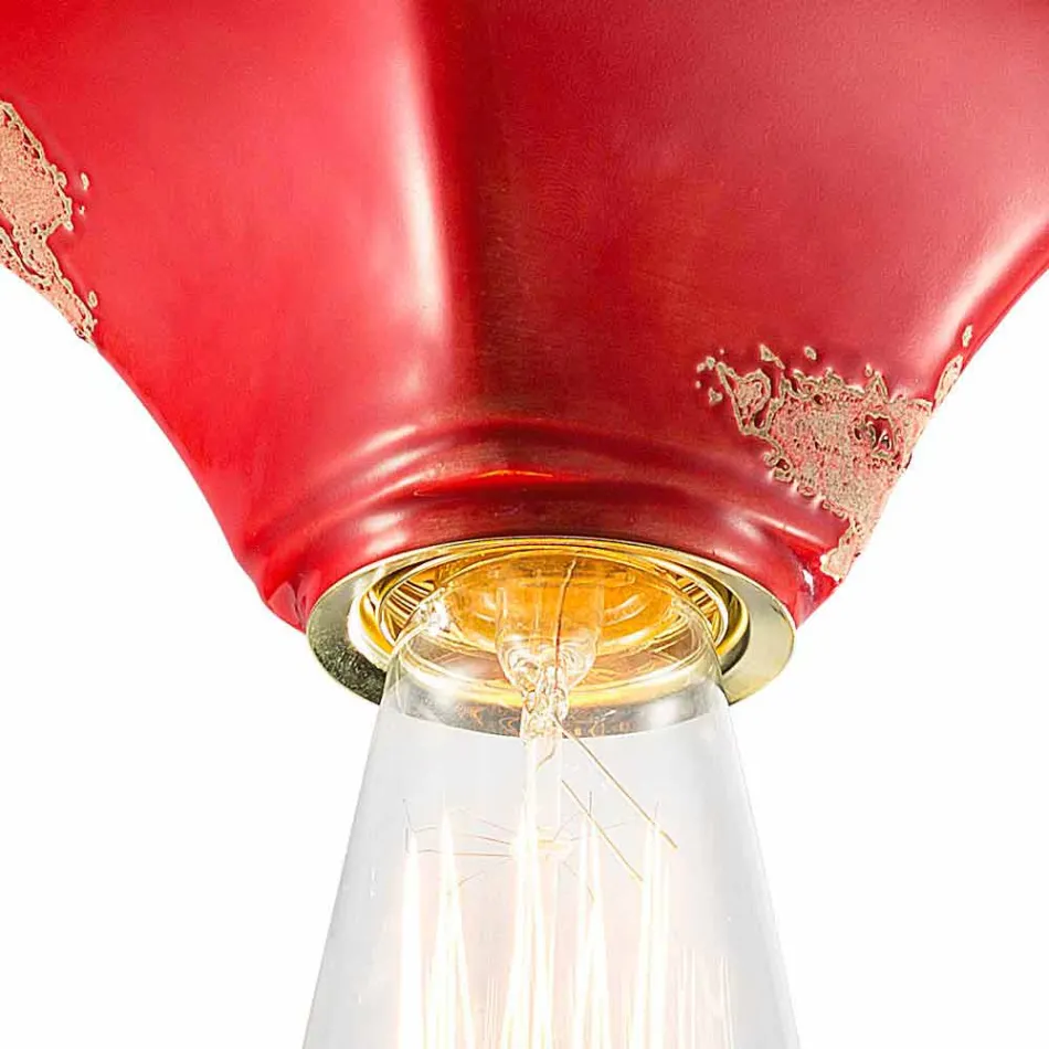 Loft keramiske vintage kvadratisk base Ashley Ferroluce Viadurini