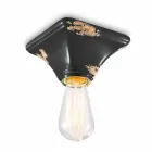 Loft keramiske vintage kvadratisk base Ashley Ferroluce Viadurini