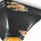 Loft keramiske vintage kvadratisk base Ashley Ferroluce Viadurini