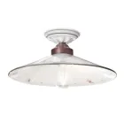 Vintage loftslampe i keramik og håndlavet jern i 3 størrelser - Asti Viadurini