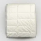 Plaid i Bomuldssatin og Chenille med Lurex, Kridt eller Retro Border - Tortoro Viadurini