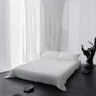 Plaid i Bomuldssatin og Chenille med Lurex, Kridt eller Retro Border - Tortoro Viadurini