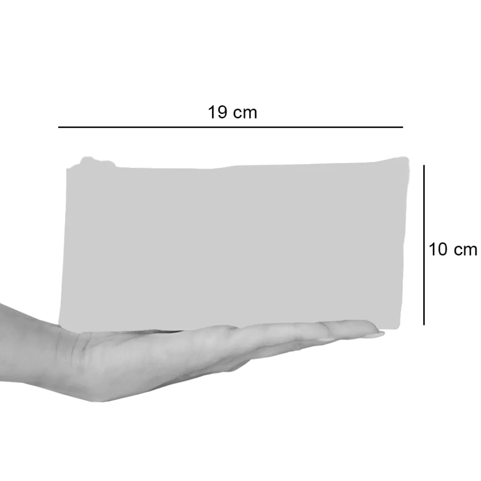 Kunstnerisk håndtrykt clutchtaske, unikt stykke bomuld, 2 stykker - Viadurini af Marchi Viadurini