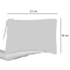 Kunstnerisk håndtrykt clutchtaske, unikt stykke bomuld, 2 stykker - Viadurini af Marchi Viadurini