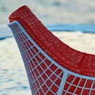 Varaschin Summer Set haven rocking lænestol i stål og træ Viadurini