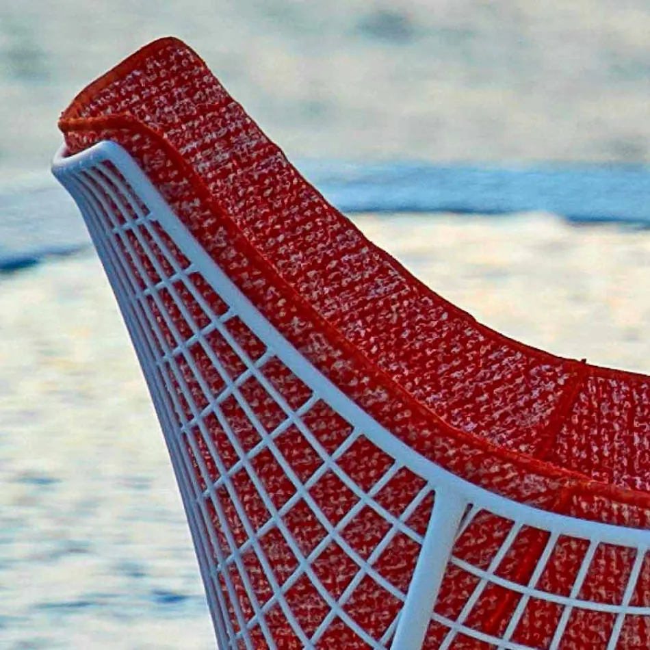 Varaschin Summer Set haven rocking lænestol i stål og træ Viadurini