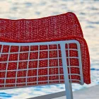 Varaschin Summer Set haven rocking lænestol i stål og træ Viadurini