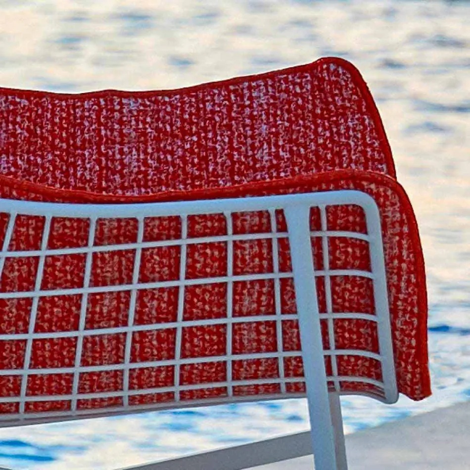 Varaschin Summer Set haven rocking lænestol i stål og træ Viadurini