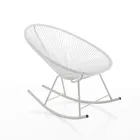 Indendørs og udendørs gyngelænestol i metal - Elio Viadurini