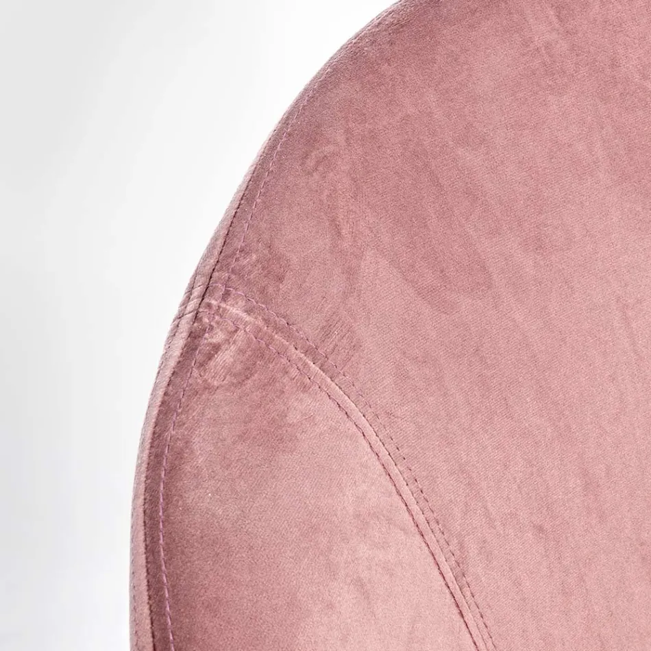 Polstret gyngelænestol Fløjlseffekt Skandinavisk Design - Pippy Viadurini