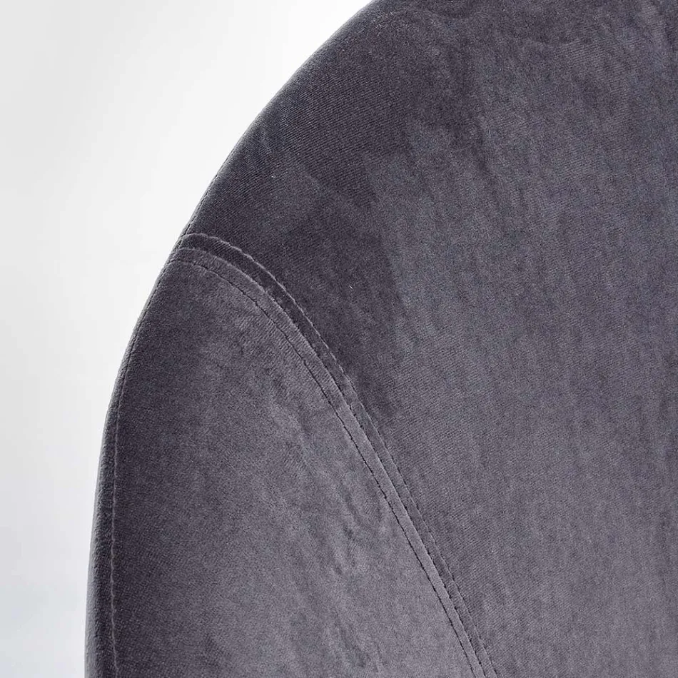 Polstret gyngelænestol Fløjlseffekt Skandinavisk Design - Pippy Viadurini