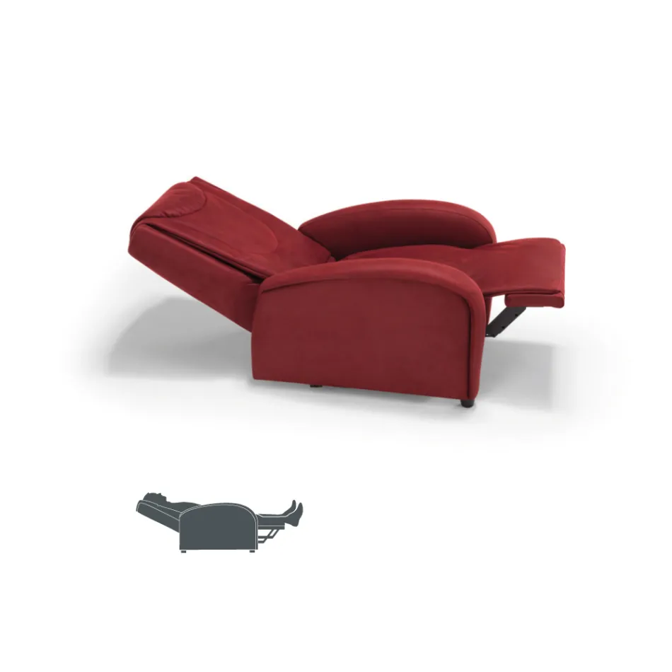 2 motor lift stol med shiatsu massage lavet i Italien Bria Viadurini