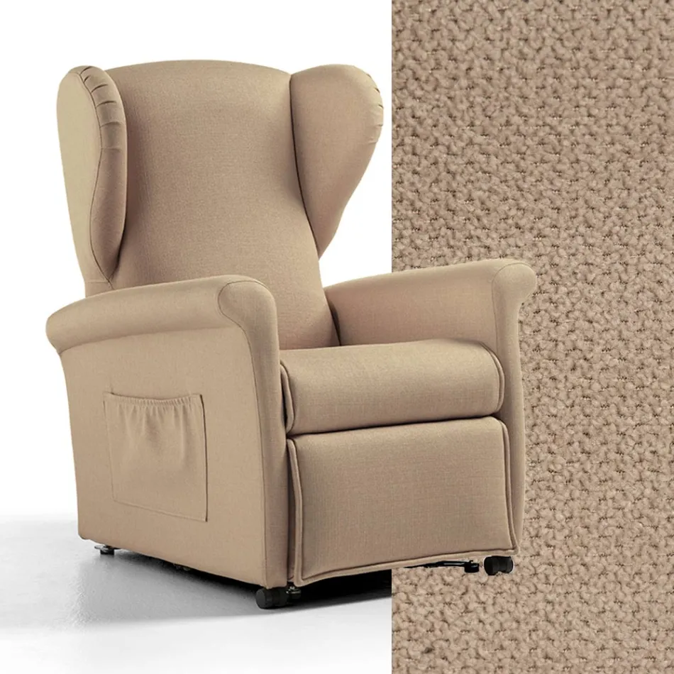 Lift Lænestol med Lift-, Relax- og Sengefunktioner Made in Italy - Talita Viadurini