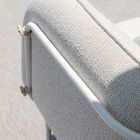 Lav udendørs lænestol med polstret sæde lavet i Italien - plantekasse Viadurini