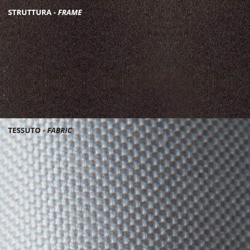 Lav havelænestol i galvaniseret stål med armlæn Made in Italy - Selvaggia Viadurini