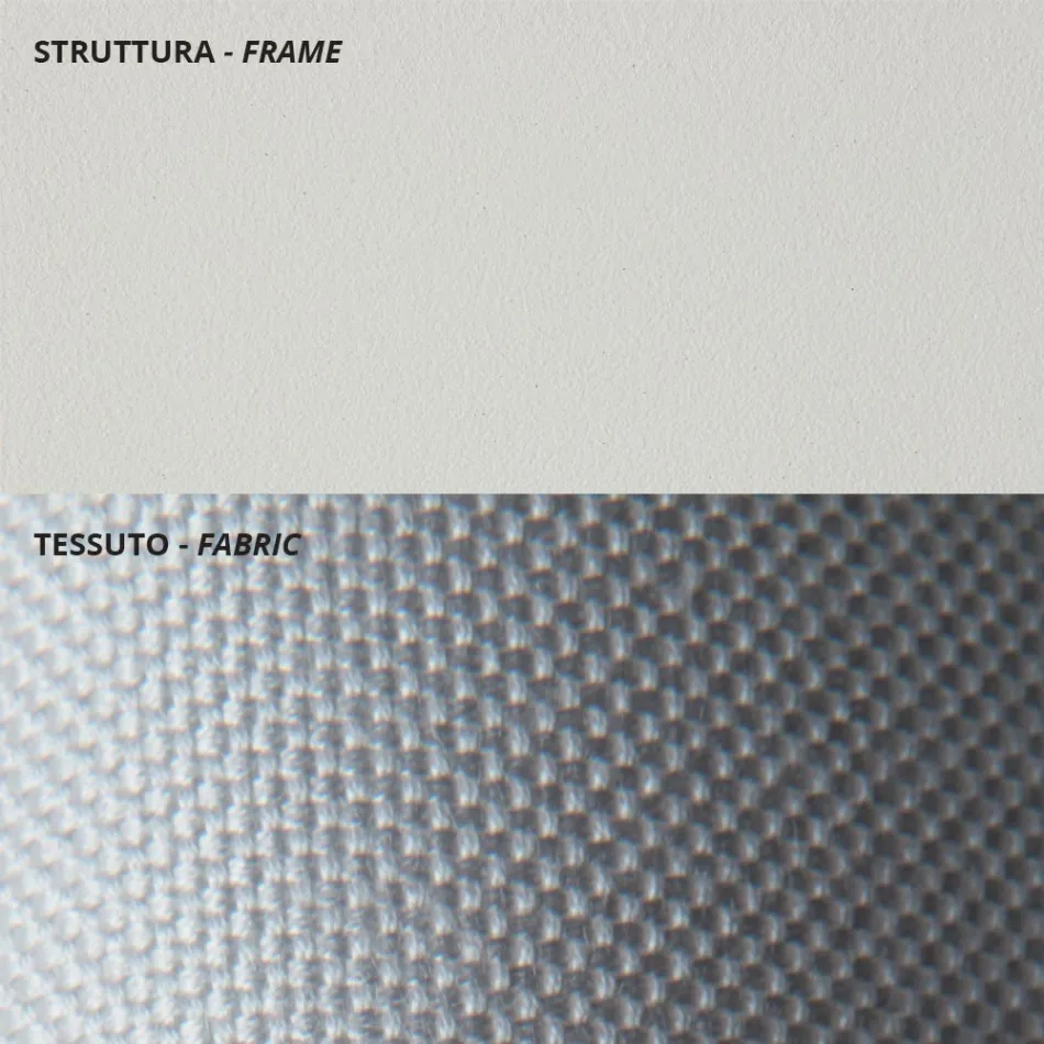 Lav havelænestol i galvaniseret stål med armlæn Made in Italy - Selvaggia Viadurini