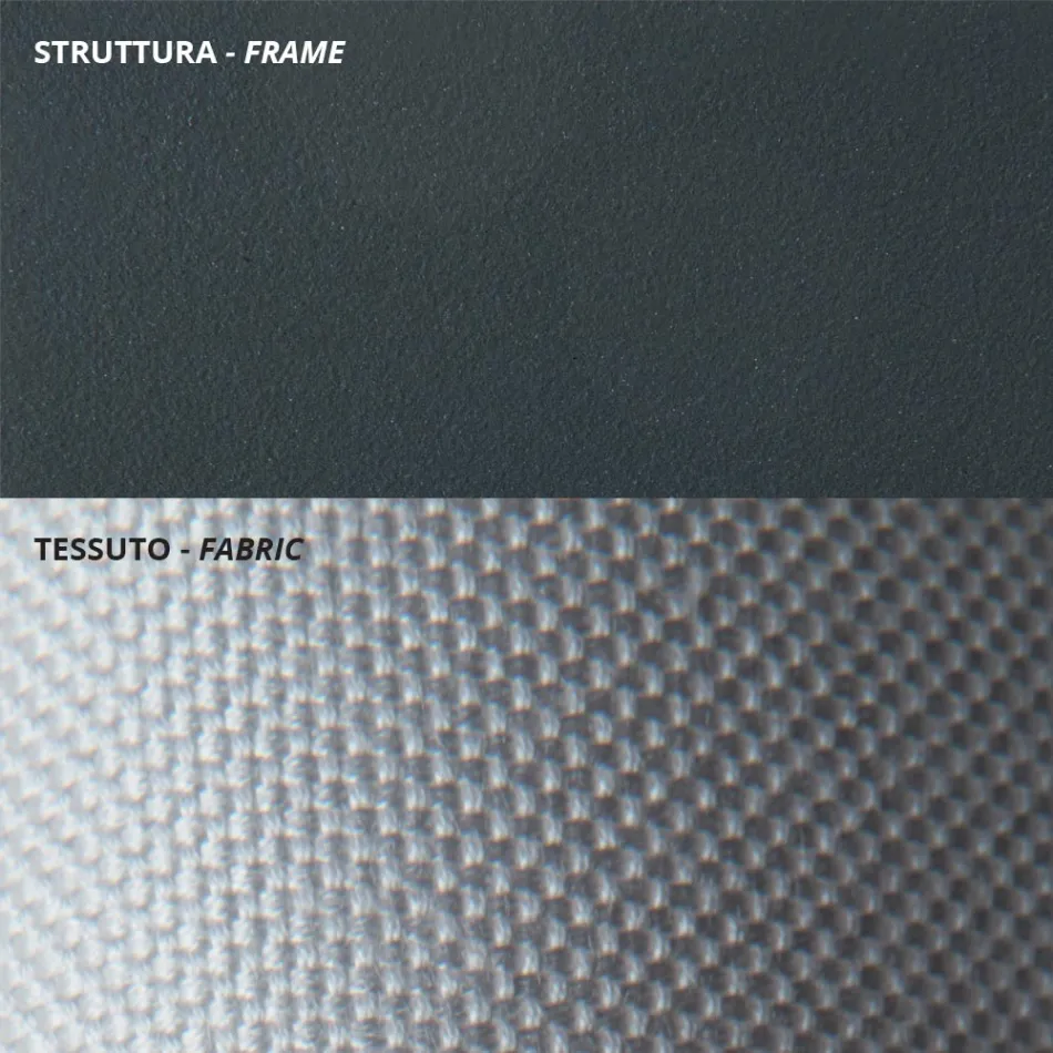 Lav havelænestol i galvaniseret stål med armlæn Made in Italy - Selvaggia Viadurini