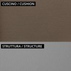 Lav havelænestol i metal og pude Made in Italy - Fontana Viadurini