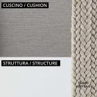 Lav havelænestol med pude inkluderet Fremstillet i Italien - Prato Viadurini