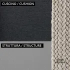 Lav havelænestol med pude inkluderet Fremstillet i Italien - Prato Viadurini