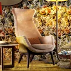 Bergére lænestol i Grilli Wilde design stof lavet i Italien Viadurini