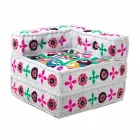 Chaise Longue lænestol i etnisk design i bomuld til patchwork, til stue - fiber Viadurini