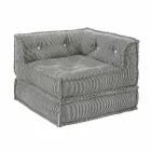 Chaise Longue lænestol i etnisk design i bomuld til patchwork, til stue - fiber Viadurini