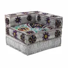 Chaise Longue lænestol i etnisk design i bomuld til patchwork, til stue - fiber Viadurini