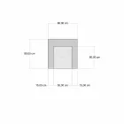 Etnisk design Chaise Longue lænestol i grå eller blå fløjl - Fiber Viadurini