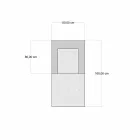 Etnisk design Chaise Longue lænestol i grå eller blå fløjl - Fiber Viadurini