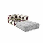 Chaise Longue lænestol i lappet bomuld til etnisk design lounge - fiber Viadurini