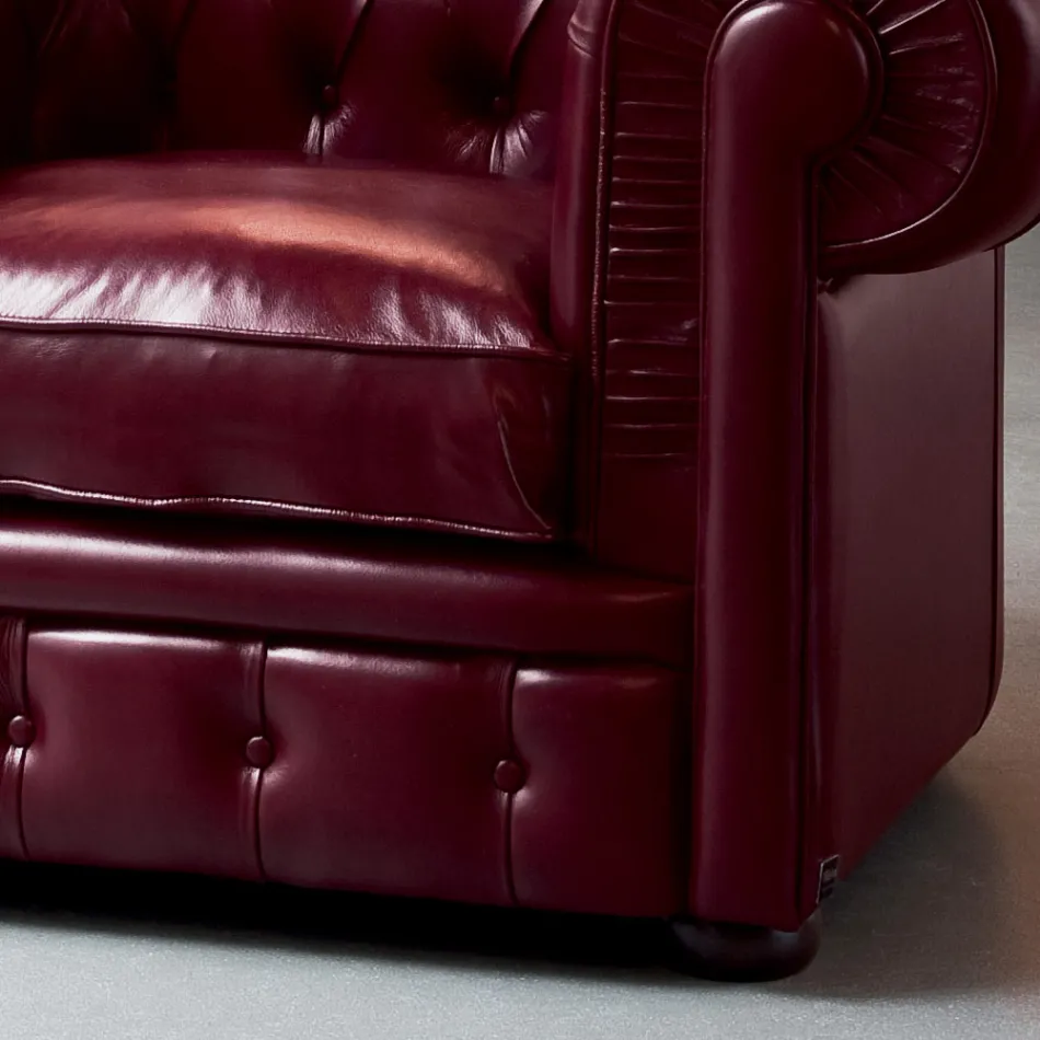 Klassisk lænestol med løgformede fødder i bøgetræ Fremstillet i Italien - Spassoso Viadurini