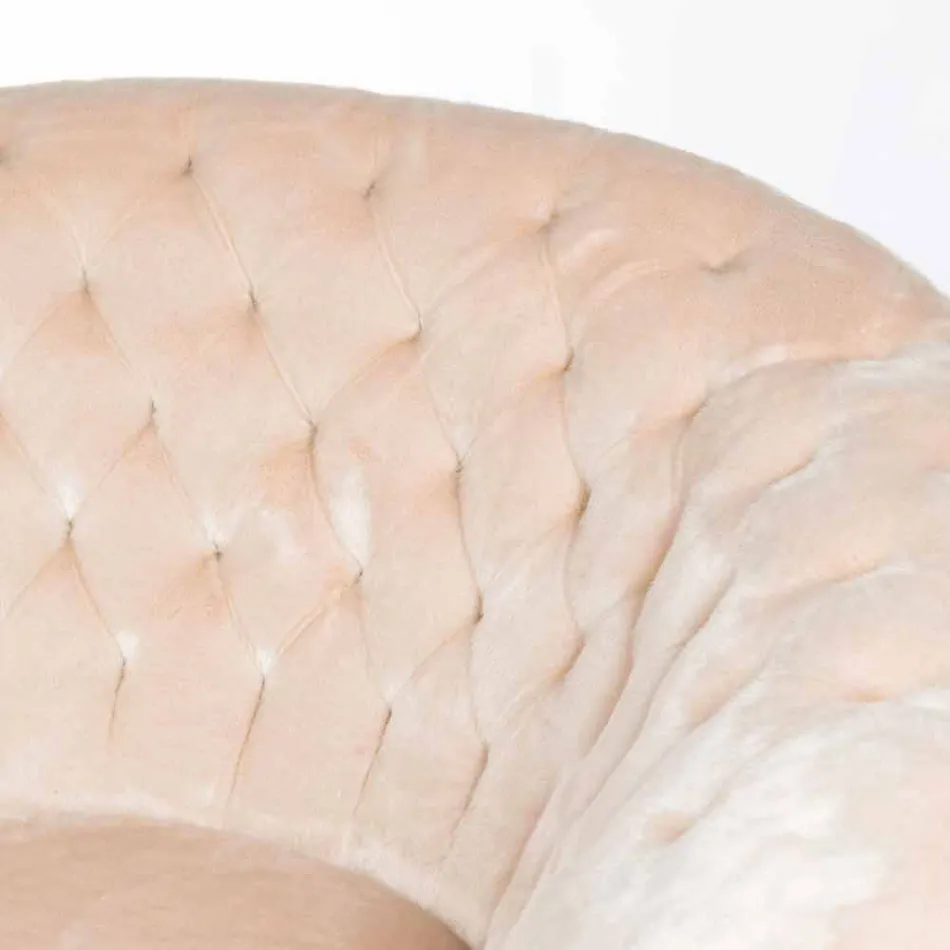 lænestol bearbejdet quiltet kunstskind Balma Viadurini