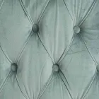 Klassisk lænestol i polstret træ med fløjlseffekt Homemotion - Nichy Viadurini