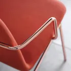 Luksus farvet lænestol i stof med metalbund lavet i Italien - Molde Viadurini