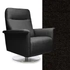 Lænestol med drejelig stålbund og fodstøtte Lavet i Italien - Valentina Viadurini