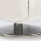 Lænestol med drejelig stålbund og fodstøtte Lavet i Italien - Valentina Viadurini