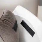 Lænestol med metalbund, polypropylenstruktur og stofpuder - tablet Viadurini